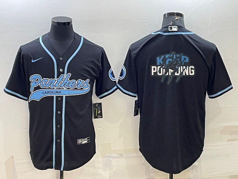 Men's Carolina Panthers Black Jersey